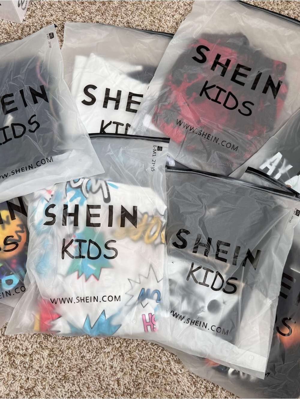 8 pack mystery SHEIN Kids Multicolor Graphic mystery t shirts bundle